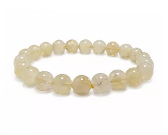 Bracelet Citrine Naturelle AB Perles 8-9mm