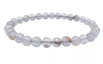 Bracelet Calcédoine Bleue AA perles 6-6.5mm
