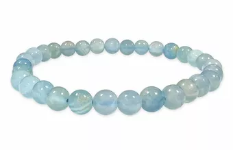 Bracelet Calcite Bleue AAA perles 5.5mm