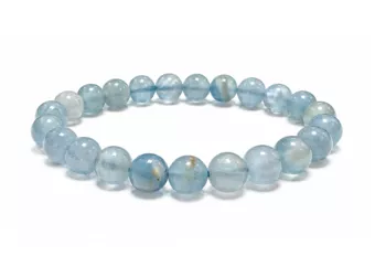 Bracelet Calcite Bleue AAA Perles 8 mm