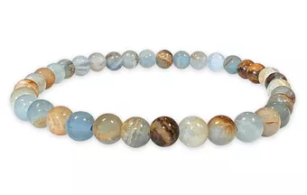 Bracelet Calcite Bleue Mix AA perles 6-7mm
