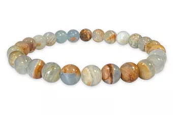 Bracelet Calcite Bleue Mix perles 8mm