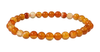 Bracelet Cornaline A perles 6mm