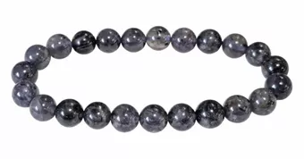 Bracelet Cordiérite Lolite A perles 8mm