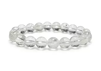 Bracelet Cristal de Roche AB perles 10mm