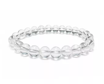 Bracelet Cristal de Roche A perles 8mm