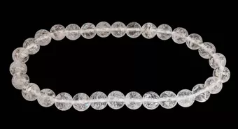 Bracelet Cristal de Roche Crack A perles 6mm