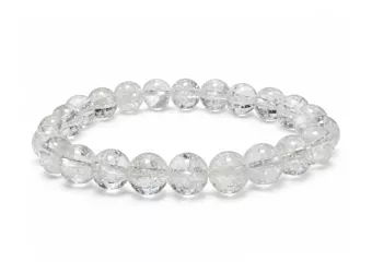 Bracelet Cristal de Roche Crack A perles 8mm