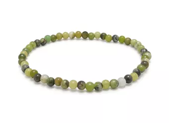 Bracelet Chrysoprase Citron AB Perles 4 mm