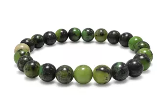 Bracelet Chrysoprase Citron AB perles 8mm