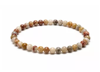 Bracelet Agate Crazy Lace A perles 4mm