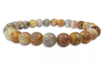 Bracelet Agate Crazy Lace A perles 6mm