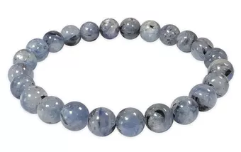 Bracelet Cyanite Bleue Naturelle AB perles 7.5-8.5mm