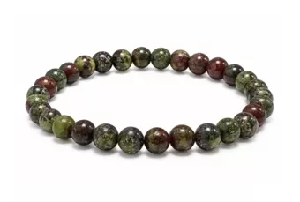Bracelet Jaspe Sang de Dragon A Perles 6-7 mm