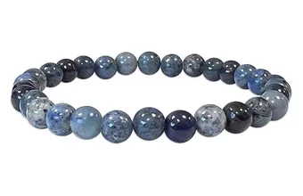 Bracelet Dumortierite A perles 6.5-7mm