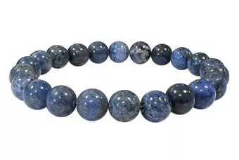 Bracelet Dumortierite A perles 8.5mm
