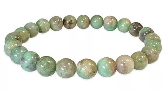 Bracelet  Emeraude AA perles 7.5-8.5mm