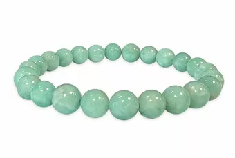 Bracelet  Emeraude AAAA perles 7.5-8.5mm