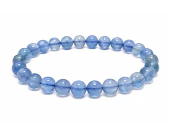 Bracelet Fluorite Bleue AA perles 6-7mm
