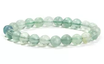 Bracelet Fluorite Verte A perles 8mm