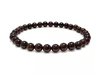 Bracelet Grenat Rouge Perles 6mm