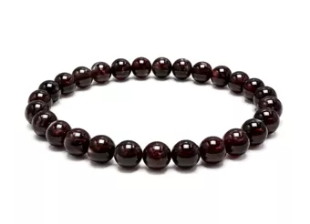 Bracelet Grenat Rouge AA Perles 6 mm
