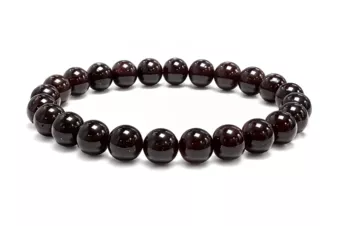 Bracelet Grenat Rouge A perles 7-8mm