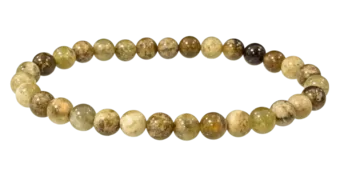 Bracelet Grenat Vert Grossulaire A perles 6mm