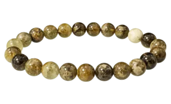 Bracelet Grenat Vert Grossulaire A perles 8mm