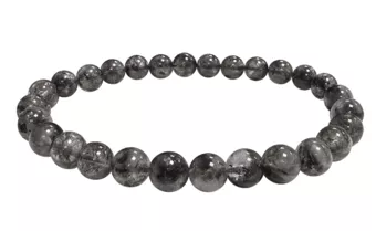 Bracelet Cristal Herkimer A perles 5.5-6.5mm