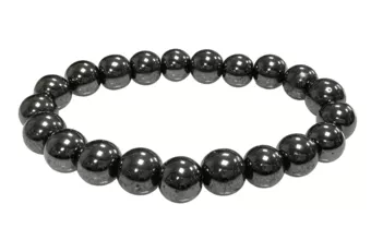 Bracelet Hématite A perles 10mm