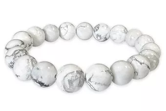 Bracelet Howlite A perles 10mm