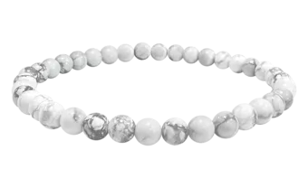 Bracelet Howlite A perles 4mm