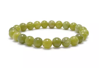 Bracelet Jade du Canada AB Perles 8 mm