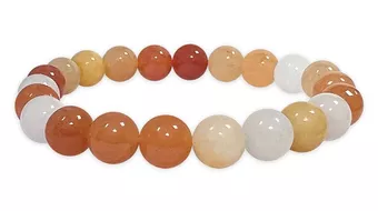 Bracelet Jade multicolore perles 8mm