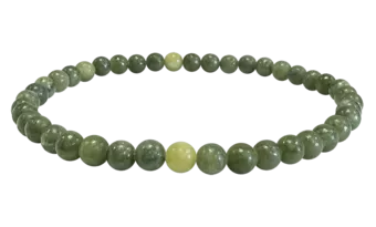 Bracelet Jade Nephrite A perles 4mm