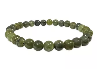 Bracelet Jade Néphrite A Perles 6mm