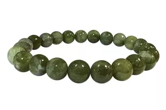 Bracelet Jade Néphrite A Perles 8mm