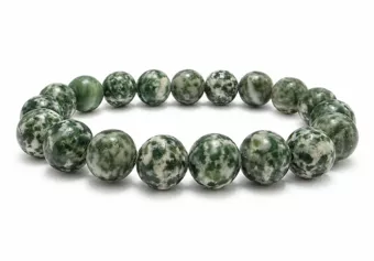Bracelet Jade Vert AB perles 10mm