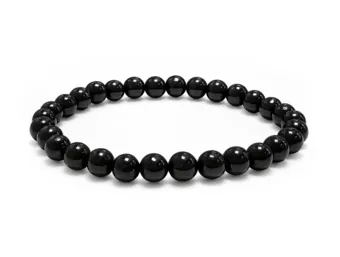 Bracelet Jais A Perles 6-7 mm
