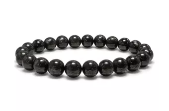 Bracelet Jais A Perles 8 mm
