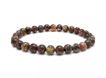 Bracelet Jaspe Léopard A perles 6-7mm