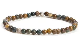 Bracelet Jaspe Océan A perles 4mm