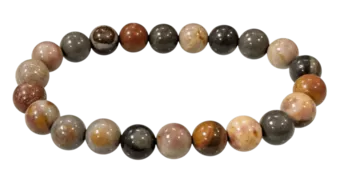 Bracelet Jaspe océan perles 8mm