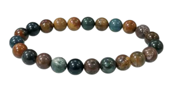 Bracelet Jaspe océan A perles 8mm