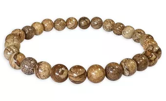 Bracelet Jaspe Paysage A perles 6mm