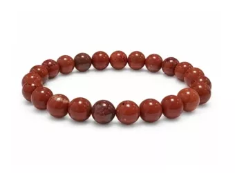 Bracelet Jaspe Rouge AB perles 8-9mm