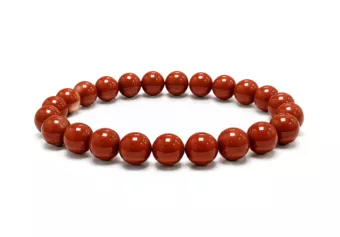 Bracelet Jaspe Rouge A perles 8-9mm