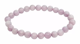 Bracelet Kunzite A perles 6.5-7.5mm