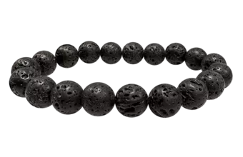 Bracelet Pierre de Lave AB perles 10mm